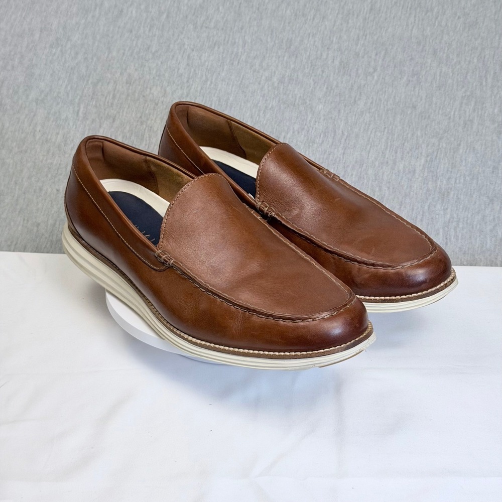 Cole Haan OriginalGrand Venetian Loafers Mens 13M British Tan Leather C29697 - Picture 2 of 7